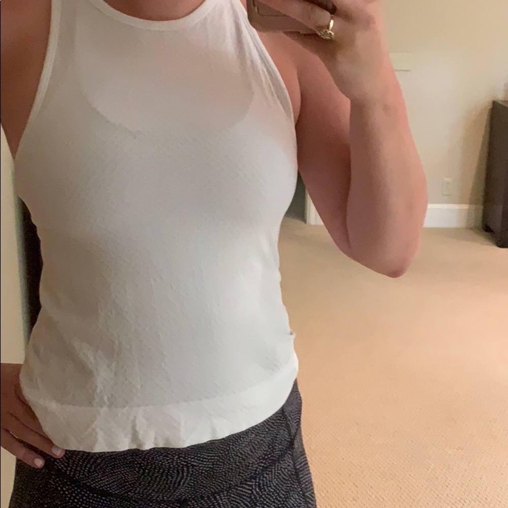 Athleta white tank top